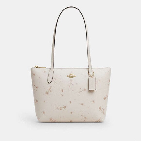 Coach Handbags - Coach Fiona Zip Tote Bag With Star Print
